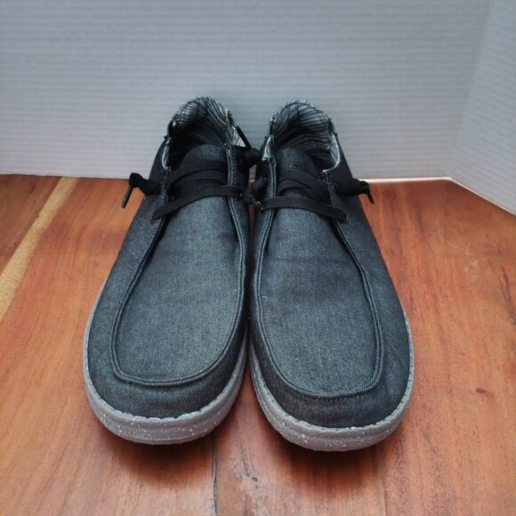 Skechers Men's Relaxed Fit Melson - Chad slip on - Gray Canvas - Size 10.5 - Picture 4 of 8